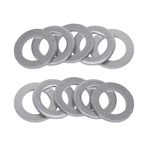 Prime Ave 14mm Aluminum Oil Drain Plug Washer Gaskets Compatible With Honda & Acura Part# 94109-140-00 (Pack of 10)