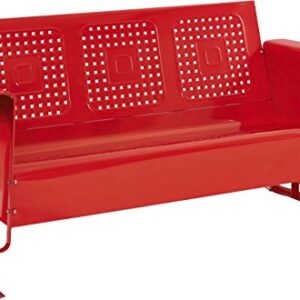 Crosley Furniture Bates Sofa Glider - Red