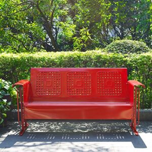 Crosley Furniture Bates Sofa Glider - Red