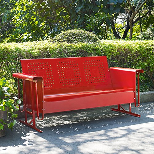 Crosley Furniture Bates Sofa Glider - Red