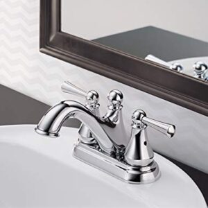 Delta Faucet Haywood Centerset Bathroom Faucet Chrome, Bathroom Sink Faucet, Drain Assembly, Chrome 25999LF