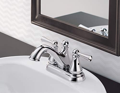 Delta Faucet Haywood Centerset Bathroom Faucet Chrome, Bathroom Sink Faucet, Drain Assembly, Chrome 25999LF