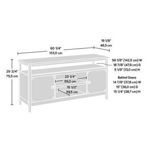 Sauder Steel River Credenza, for TVs up to 60", Carbon Oak Finish