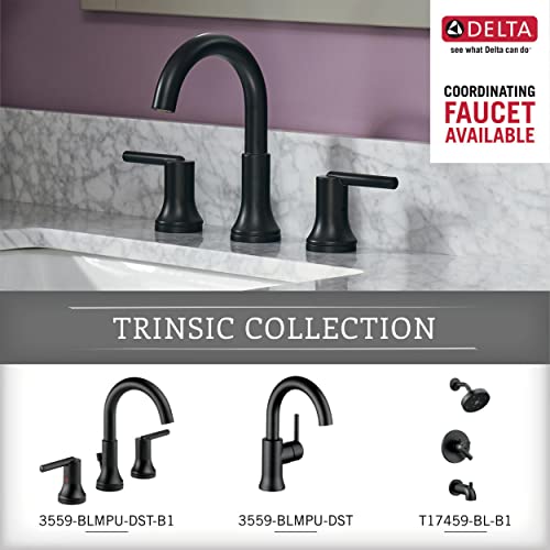 Delta Faucet 75935-BL Trinsic Zinc Towel Hook, Matte Black