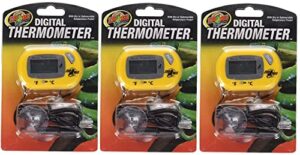 (3 pack) zoo med digital terrarium thermometers