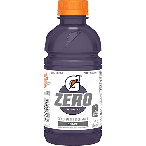 Gatorade Gatorade G Zero Thirst Quencher, Grape, 12 Fl Oz (Pack of 24)