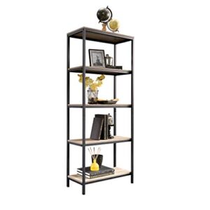 Sauder North Avenue Tall Bookcase, Charter Oak Finish & North Avenue TV Stand, for TVs up to 36", Charter Oak Finish