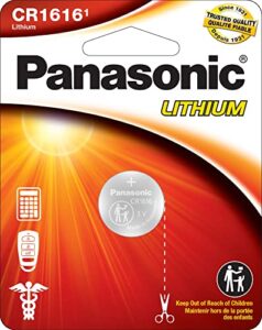 panasonic cr1616 3.0 volt long lasting lithium coin cell batteries in child resistant, standards based packaging, 1-battery pack