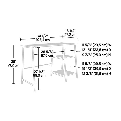 Sauder North Avenue Desk, Charter Oak finish, L: 41.50" x W: 18.50" x H: 28.03"