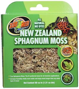 zoo med laboratories szmcf3nz new zealand sphagnum moss, 80 cubic inch