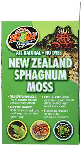 Zoo Med Laboratories SZMCF3NZ New Zealand Sphagnum Moss, 80 Cubic Inch