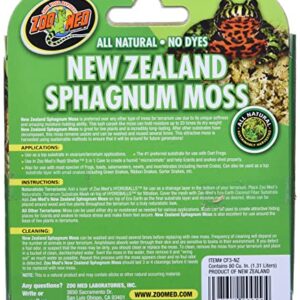 Zoo Med Laboratories SZMCF3NZ New Zealand Sphagnum Moss, 80 Cubic Inch