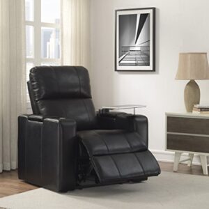 Pulaski Larson Theatre Recliner, 38.0" L X 39.5" W X 43.0" H, Black