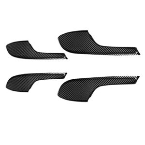 Phoneix 4Pcs Carbon Fiber Pattern Interior Door Armrest Panel Trim Cover Set Texture ABS Accessories Fit for Honda 10th Civic 2016-2021 Accessories