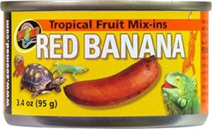 zoo med tropical fruit mix-ins red banana turtle food, 3.4-ounce