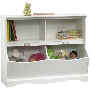 sauder pogo1 shelves bookcase/footboard, soft white finish