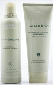 aveda pure abundance volumizing shampoo 8.5 oz & clay conditioner 6.7 duo