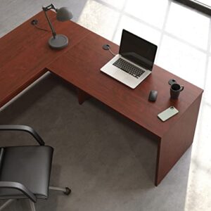 OFFICE WORKS BY SAUDER Affirm Computer Desk, L: 47.17" x W: 23.47" x H: 29.29", Classic Cherry