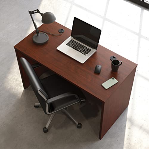 OFFICE WORKS BY SAUDER Affirm Computer Desk, L: 47.17" x W: 23.47" x H: 29.29", Classic Cherry