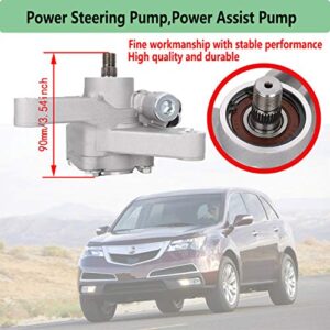 56110-PVJ-A01 Power Steering Pump,Power Assist Pump compatible for 2005-2008 Honda Pilot 2005-2010 Honda Odyssey 2007-2013 Acura MDX Replace 56110-RGL-A03,56110-RYE-A02,21-5442