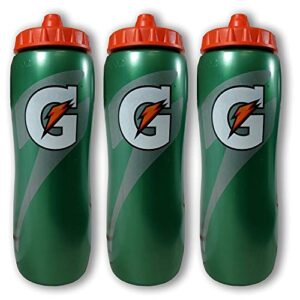 gatorade 32 ounce contour style squeeze water bottle, 3 pack