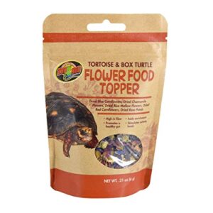zoo med tortoise & box turtle flower food topper 0.21 oz – pack of 2