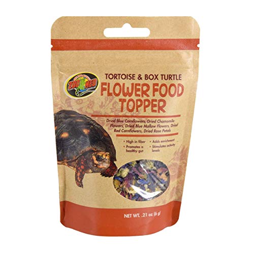 Zoo Med Tortoise & Box Turtle Flower Food Topper 0.21 oz - Pack of 2