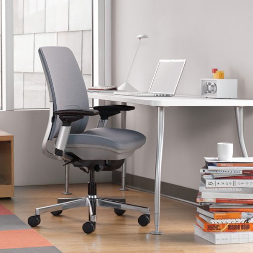 Steelcase Amia Fabric Chair, Gray