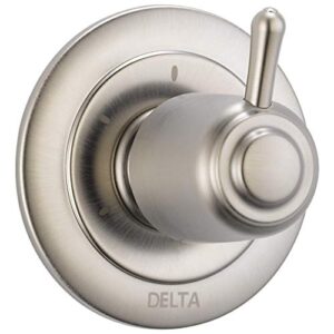 delta faucet 3-setting shower handle diverter trim kit, stainless t11800-ss (valve not included)
