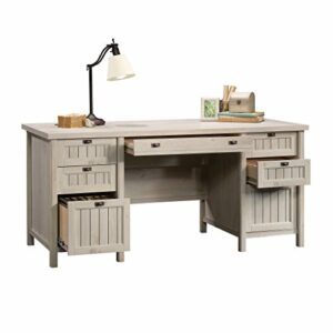 Sauder Costa Executive Desk, L: 65.12" x W: 29.53" x H: 30.0", Chalked Chestnut finish