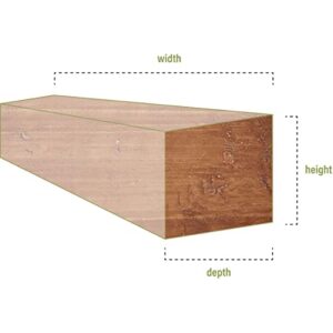 Ekena Millwork MANURS04X06X36PP Rough Sawn Faux Wood Fireplace Mantel, 4"H x 6"D x 36"W, Natural Pine