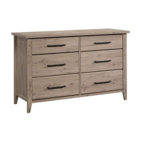 Sauder Summit Station Dresser, L: 50.91" x W: 18.15" x H: 31.85", Laurel Oak Finish