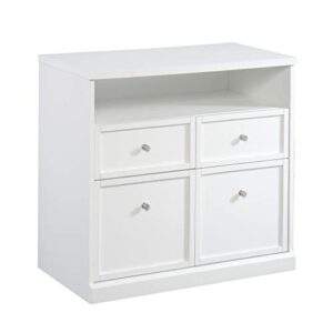sauder craft pro series storage cabinet, white finish