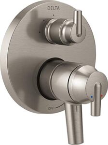 delta faucet t27859-ss, stainless trinsic contemporary monitor 17 series valve trim with 3-setting integrated diverter