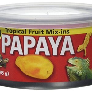 Zoo Med Tropical Fruit Mix-ins Papaya Reptile Food, 3.4-Ounce