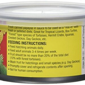 Zoo Med Tropical Fruit Mix-ins Papaya Reptile Food, 3.4-Ounce