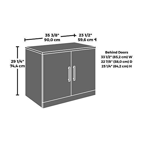 OFFICE WORKS BY SAUDER Affirm Storage Cabinet with Doors, L: 23.47" x W: 45.16" x H: 29.29", Noble Elm Finish