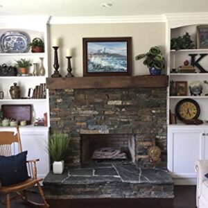 Reclaimed Barnwood Beam Fireplace Mantel (Wood, 4"x6"x72")