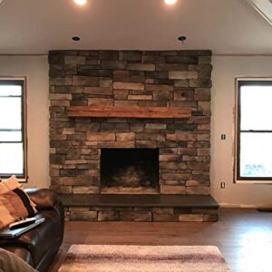 Reclaimed Barnwood Beam Fireplace Mantel (Wood, 4"x6"x72")