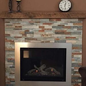 Reclaimed Barnwood Beam Fireplace Mantel (Wood, 4"x6"x72")