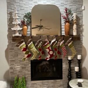 Reclaimed Barnwood Beam Fireplace Mantel (Wood, 4"x6"x72")