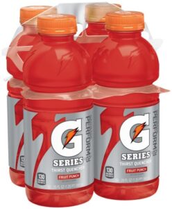 gatorade sports drink, fruit punch, 20oz 4pk bottles