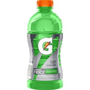 gatorade thirst quencher, fierce green apple, 28 oz bottle