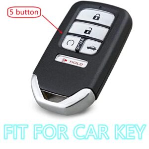 Replacement Keyless Entry Remote Control Key Fob Shell fit for Honda Accord Civic CR-V CRV Pilot Passport Insight EX EX-L Touring.Part Number:HYQ12BDM(5 Buttons) (Key Shell)