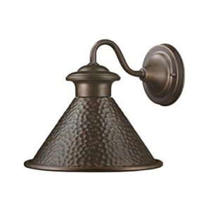 home decorators collection essen 9 in. wall-mount outdoor antique copper lantern