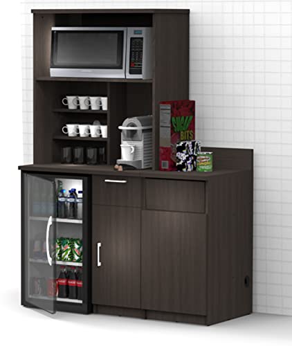 Breaktime Coffee Break Lunch Room Furniture Buffet Model 4252 3 Piece Group Color Espresso - Factory Assembled (NOT RTA) Furniture Items ONLY.