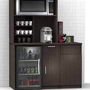 Breaktime Coffee Break Lunch Room Furniture Buffet Model 4252 3 Piece Group Color Espresso - Factory Assembled (NOT RTA) Furniture Items ONLY.