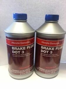 genuine honda and acura brake fluid dot 3 (pack of 2)