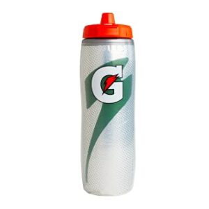 Gatorade Insulated Squeeze Bottle, Silver, 30oz