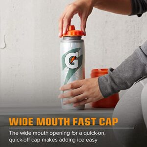 Gatorade Insulated Squeeze Bottle, Silver, 30oz